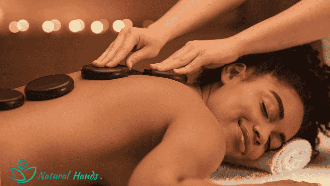 Smooth, heated stones placed on a client’s back to enhance relaxation and relieve muscle tension.